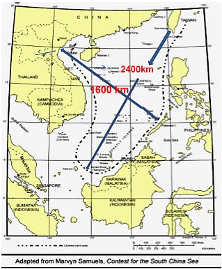 Les revendications de Pékin en Mer de Chine